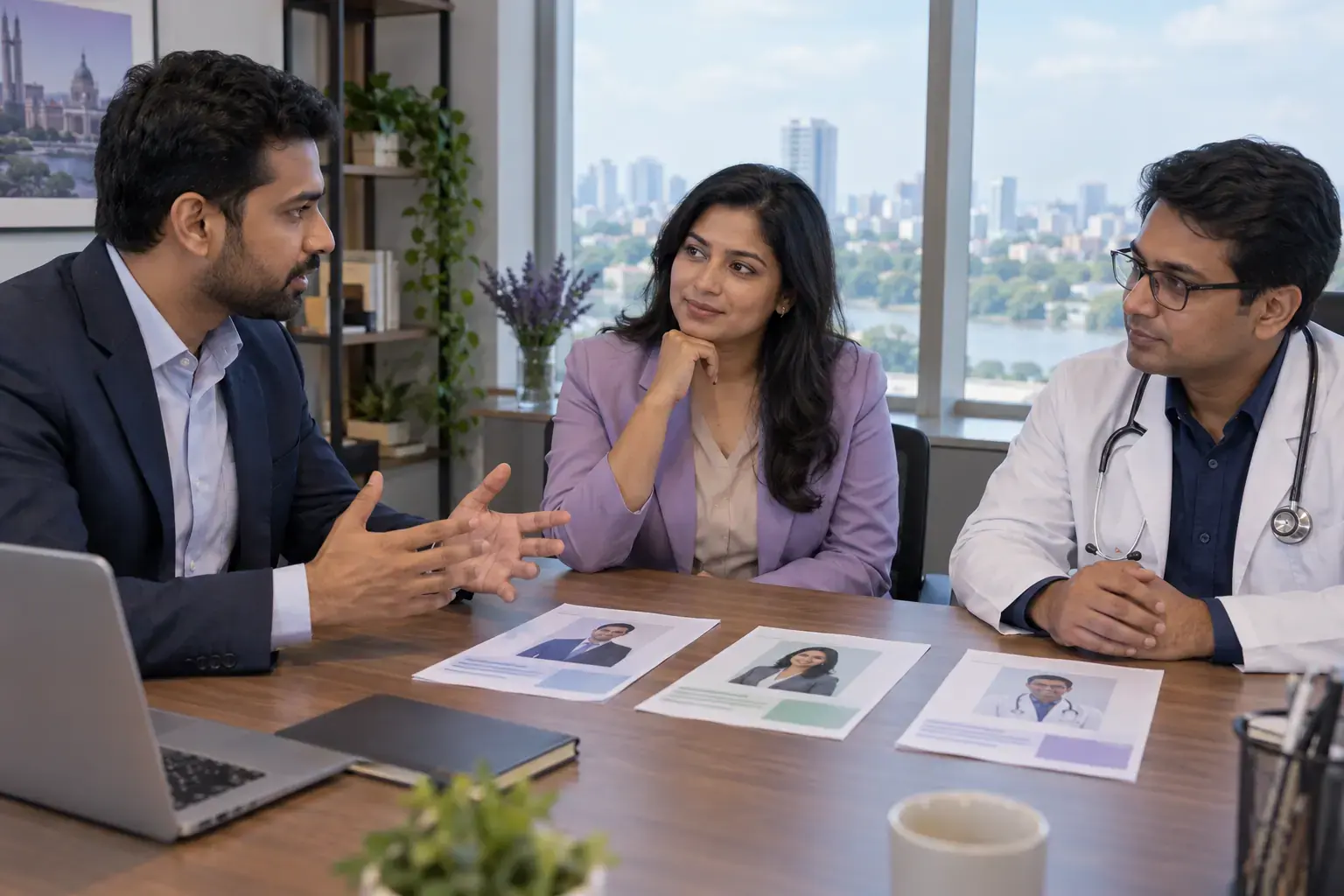 Healthcare decision makers discussing different marketing needs in Bangladesh Healthcare decision makers discussing different marketing needs in Bangladesh